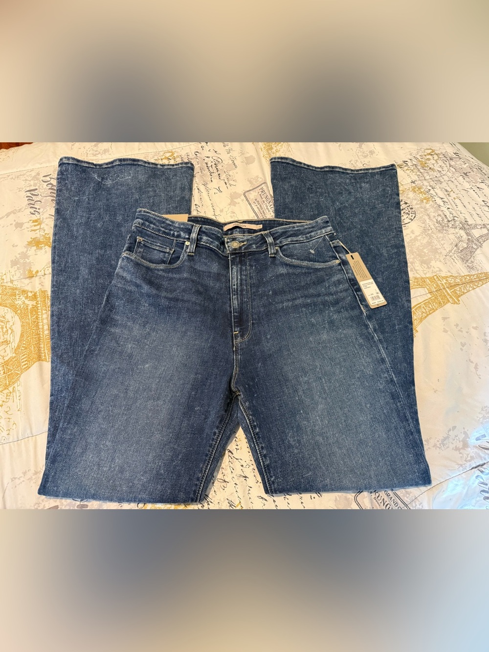 Hudson Jeans Straight Leg Jeans - Medium Blue Wash